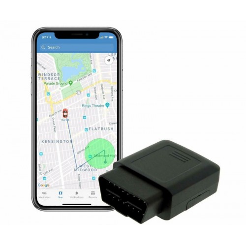 OBD2-liittimeen piilotettu GPS-paikannin